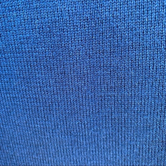 Vintage Jones & Co triple stripe crewneck pullover wool sweater sz L - Picture 4 of 7